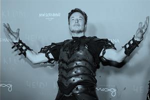 Elon Musk in costume