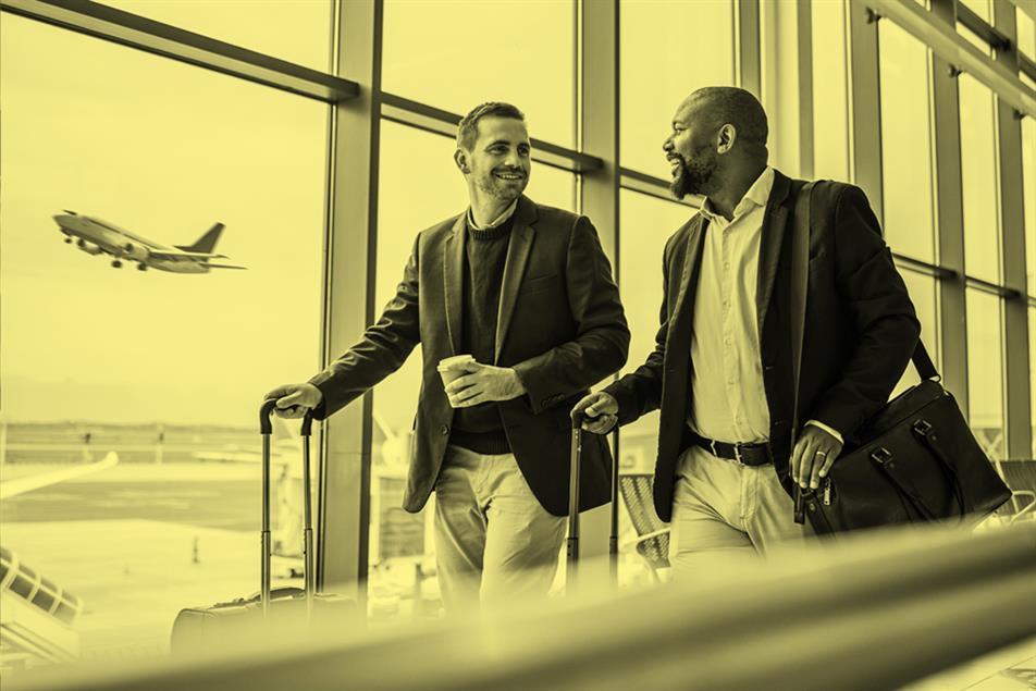 Businessmen at airport - working aborad