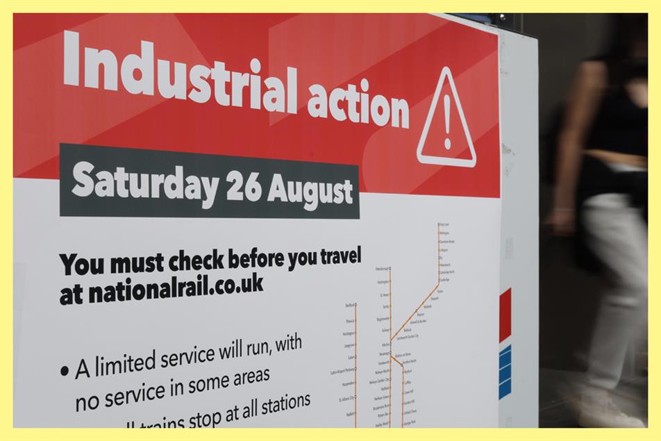 Industrial action sign