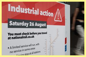 Industrial action sign