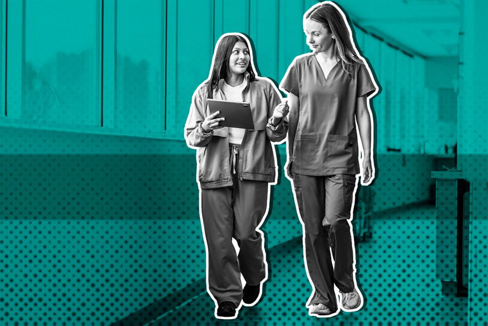 Healthcare staff in a hospital