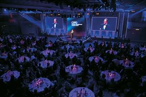 People Management Awards tables and stage