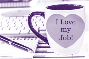 'I love my job' mug