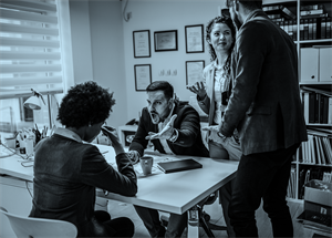 People arguing in an office