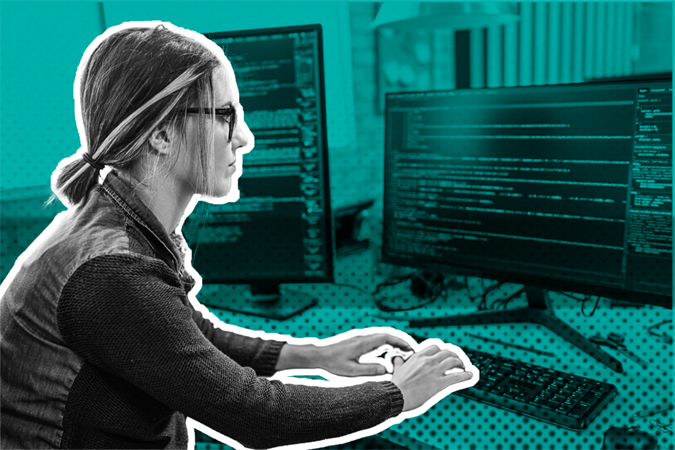 Woman working in office