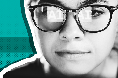 Close up of a woman's face