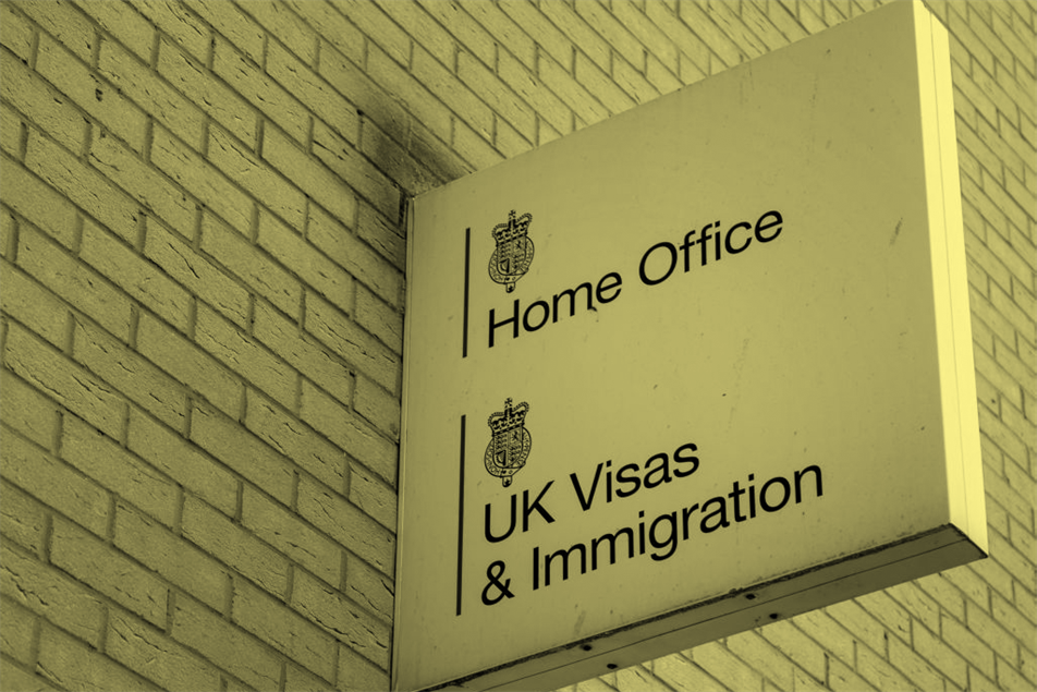 Home Office and UK Visas & Immigration sign