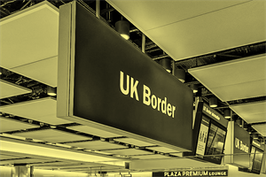 UK border sign