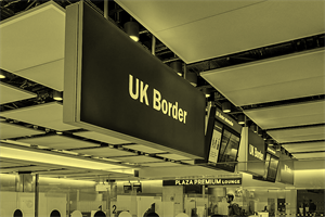 UK Border sign