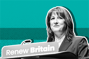 Rachel Reeves at a pedestal