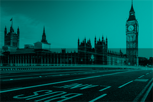 Outside the House of Commons