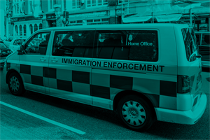Immigration Enforcement van