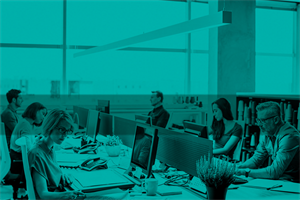 People working at office